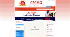 Desktop Screenshot of cecmg.unilestemg.br