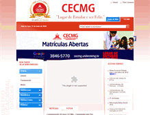 Tablet Screenshot of cecmg.unilestemg.br